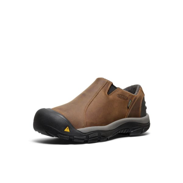 Men's Brixen Waterproof Shoe Wide  |  Slate Black/Madder Brown