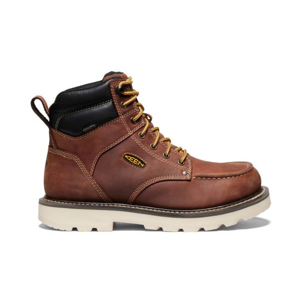 Men's Cincinnati 6 Waterproof 90?? Heel Boot (Soft Toe)  |  Tuscan Red/Sandshell