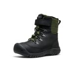 Big Kids' Kanibou Waterproof Winter Boot  |  Black/Bronze Green