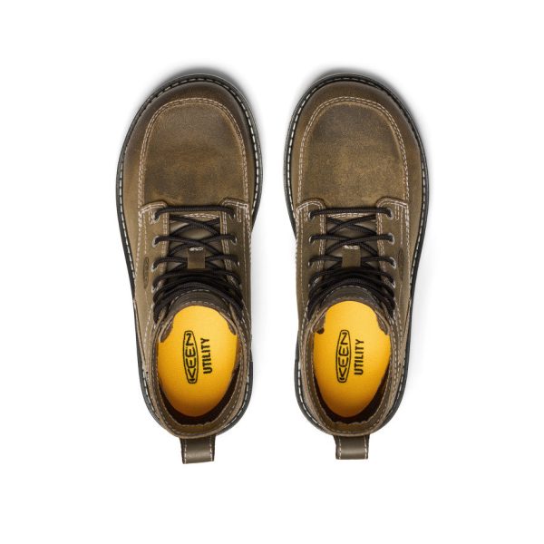 Women's San Jose 6 Waterproof 90?? Heel Boot (Aluminum Toe)  |  Steel Grey/Gum