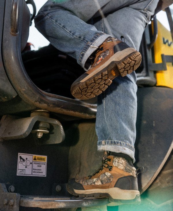 Men's Skokie Waterproof Work Boot (Soft Toe) | Camo/Black