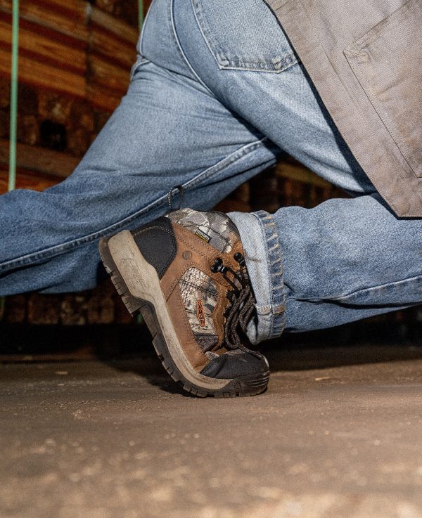 Men's Skokie Waterproof Work Boot (Soft Toe) | Camo/Black