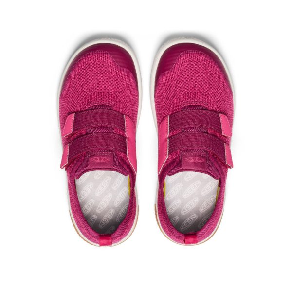Big Kids' KNX Knit Double Strap  |  Beaujolais/Raspberry