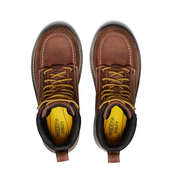 Men's Cincinnati 6 Waterproof 90?? Heel Boot (Carbon Toe) | Tuscan Red/Sandshell